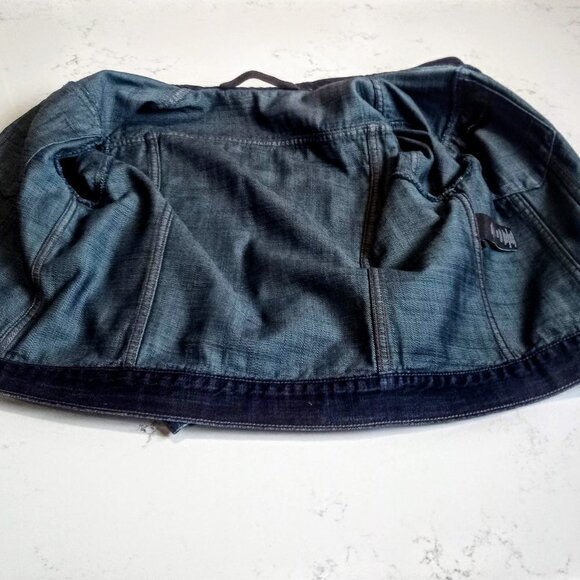 Helmut Lang Dark Denim Blue Short Jean Jacket - Picture 5 of 8